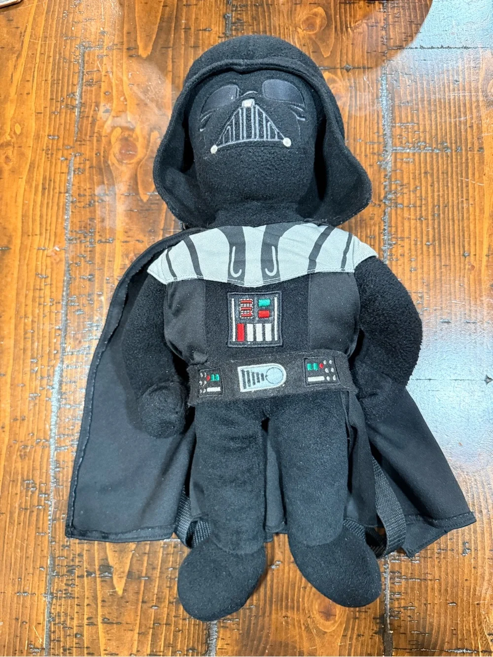 Star Wars Black & Gray Darth Vader Plush Backpack - Kids Accessory